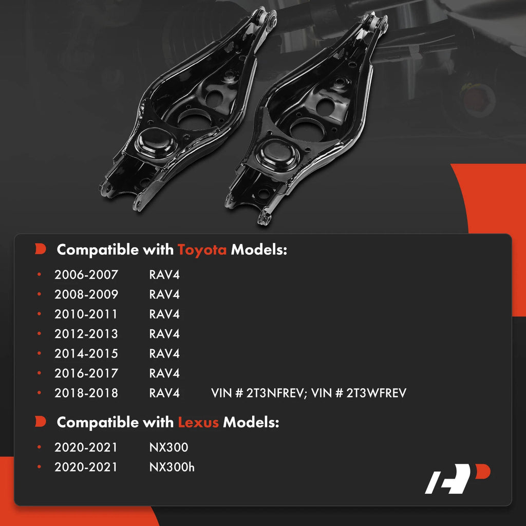 2x Rear Lower Control Arm for Toyota RAV4 & Lexus NX300h (2006–2018)