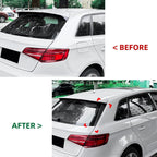 Rear Window Side Spoilers for Audi A3 8V Sportback S-Line (2014–2020) Gloss Black