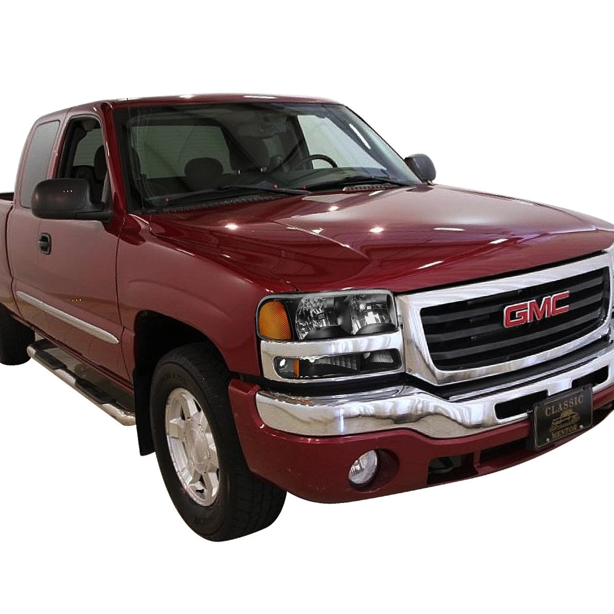 Black Amber Signal Headlight Lamp for GMC Sierra 1500 Yukon (1999–2007)