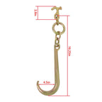 1 Pack 5400lbs G70 15" J Hook for Towing Wrecker Roll Back Truck
