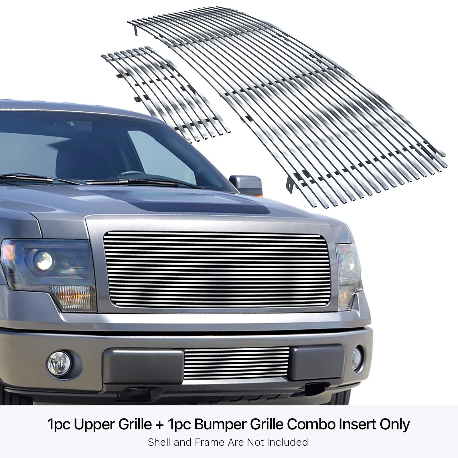 Stainless Steel Chrome Billet Grille Insert for Ford F-150 (2009-2014)
