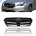 Front Grille for Subaru Legacy (2015–2017) Silver Shell Gray Insert
