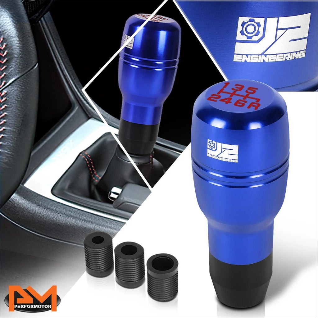 J2 Barrel Type Aluminum 6-Speed Manual Shift Knob for