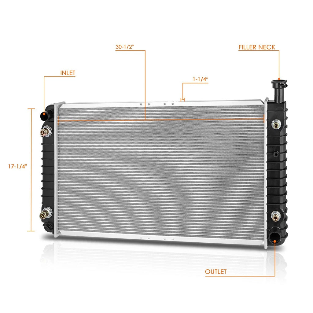 OE Aluminum Cooling Radiator for Chevy Express/GMC Savana (1996–2002) DPI-2042
