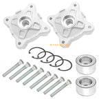 Front Wheel Hubs & Bearings & Studs Kit for Polaris RZR 800 RZR S 800 (2008–2014)