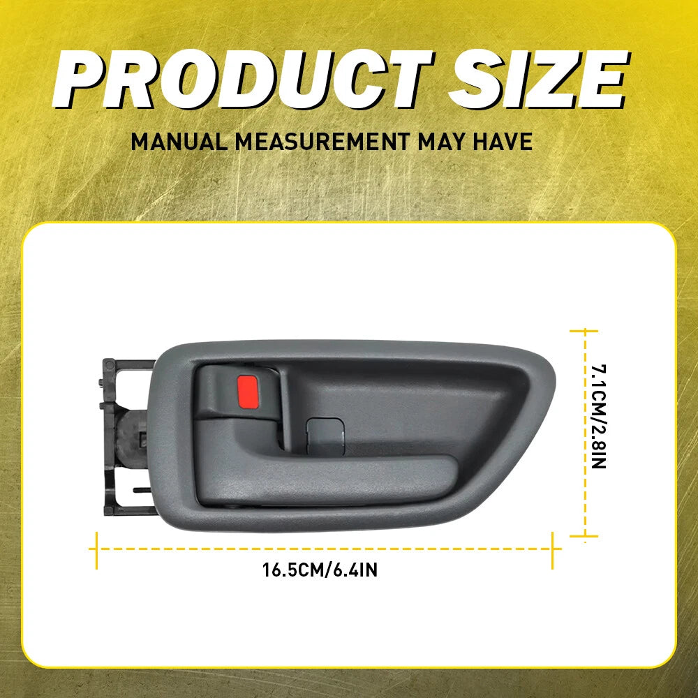 Set of 4 Interior Door Handles for Toyota Sequoia (2001–2007) Gray
