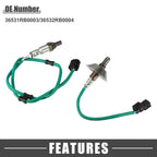 2 x O2 Oxygen Sensors for Honda Fit L4 1.5L (2009-2010)