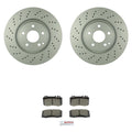 Bosch Front Quietcast Rotors & Ceramic Brake Pads for Mercedes W211 E350 E500 (2003–2009)