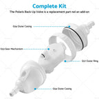 G52 Backup Valve Replace Kit for Polaris Pool Cleaner 180 280 380 480 (N/A)