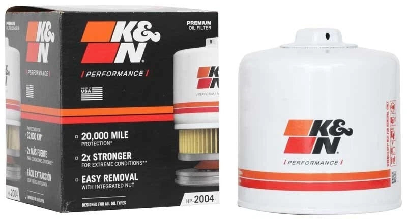 K&N HP-2004 Oil Filter for Alfa Romeo Chrysler Dodge Fiat Ford Jeep Volvo (2004–2023)