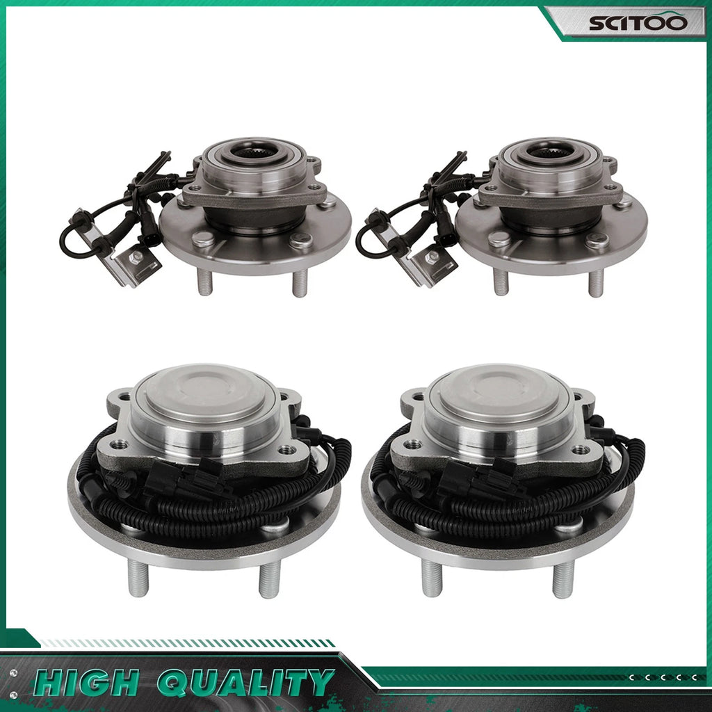 Set of 4 Wheel Bearing Hubs for Chrysler Town & Country (2008–2011)