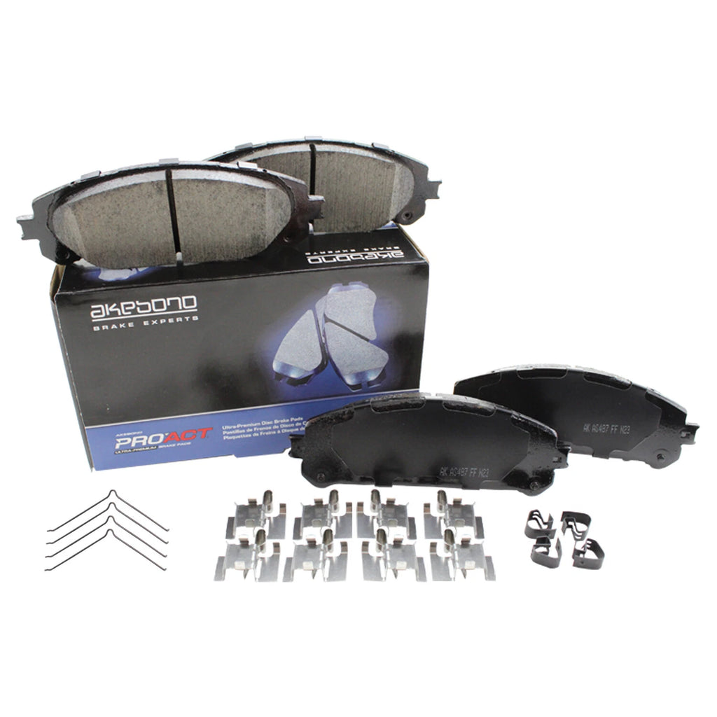 Set of 4 Akebono ProACT Front Ceramic Brake Pads for RX350 RX450h Highlander Sienna (2007–2022)