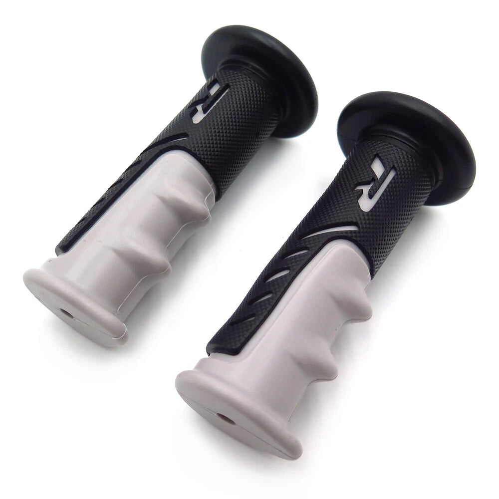 1 Pair Gray Hand Grips for Yamaha XV1600, Suzuki, Honda