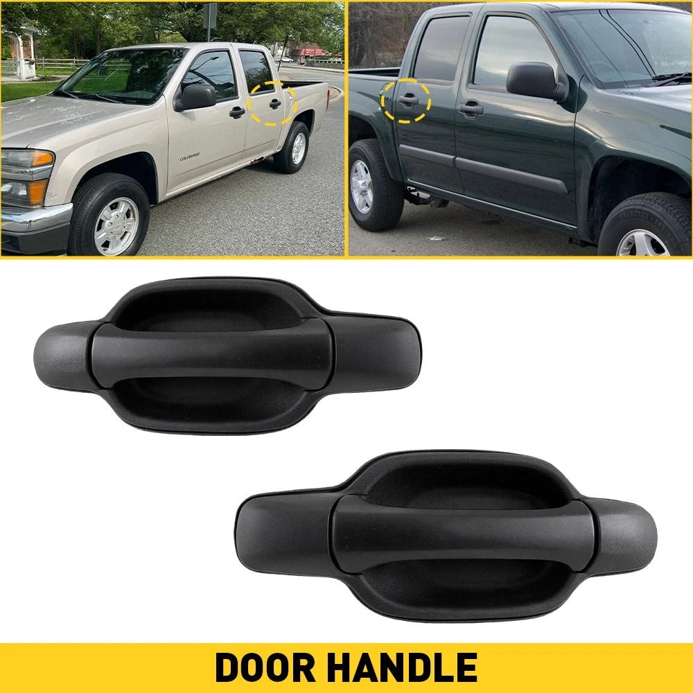 2X Rear Exterior Door Handle Set for Chevrolet Colorado (2004–2012)