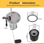Fuel Pump & Oil Filter for Kawasaki Vulcan 1700 VN1700 (2009–2024) 49040-0035