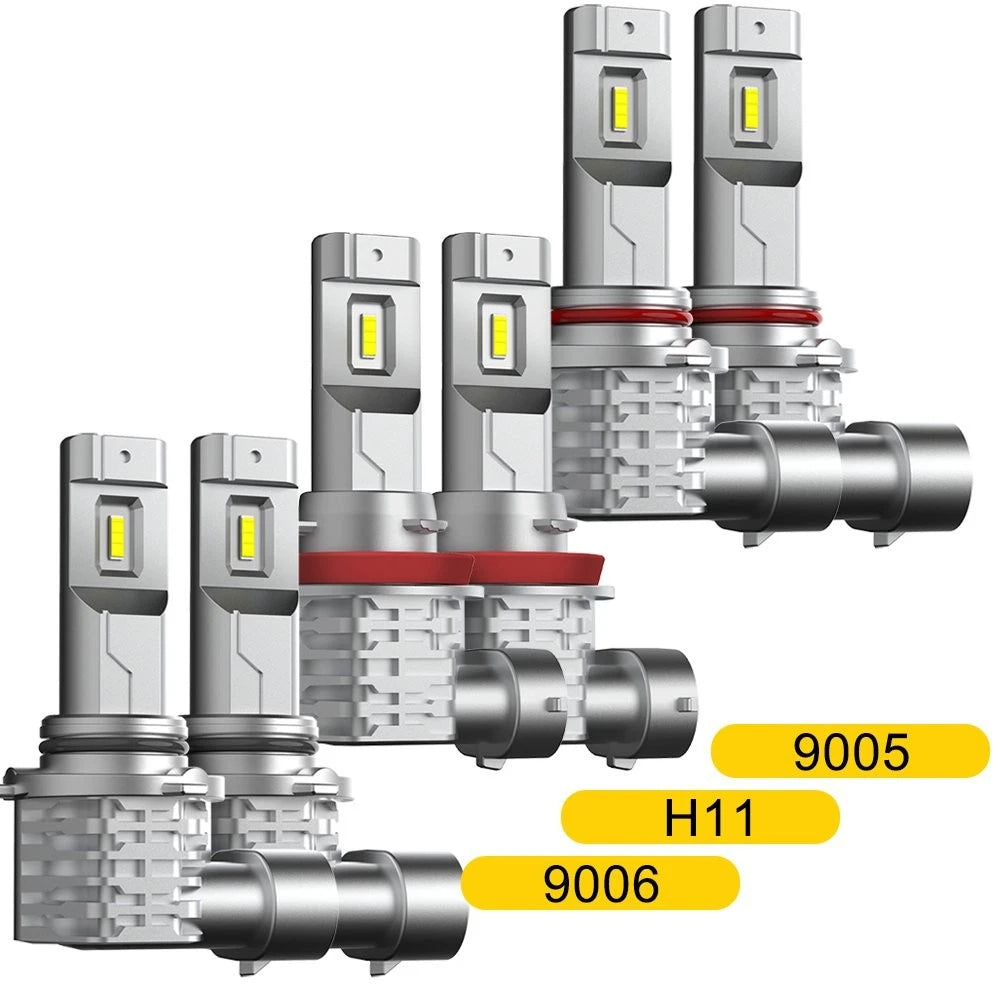 9005 9006 H11 LED Combo Headlight Bulb Kit for Universal Fit (2010–2023)