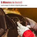 Rear View Mirror Glass Left Heated with Backing Plate for BMW X3