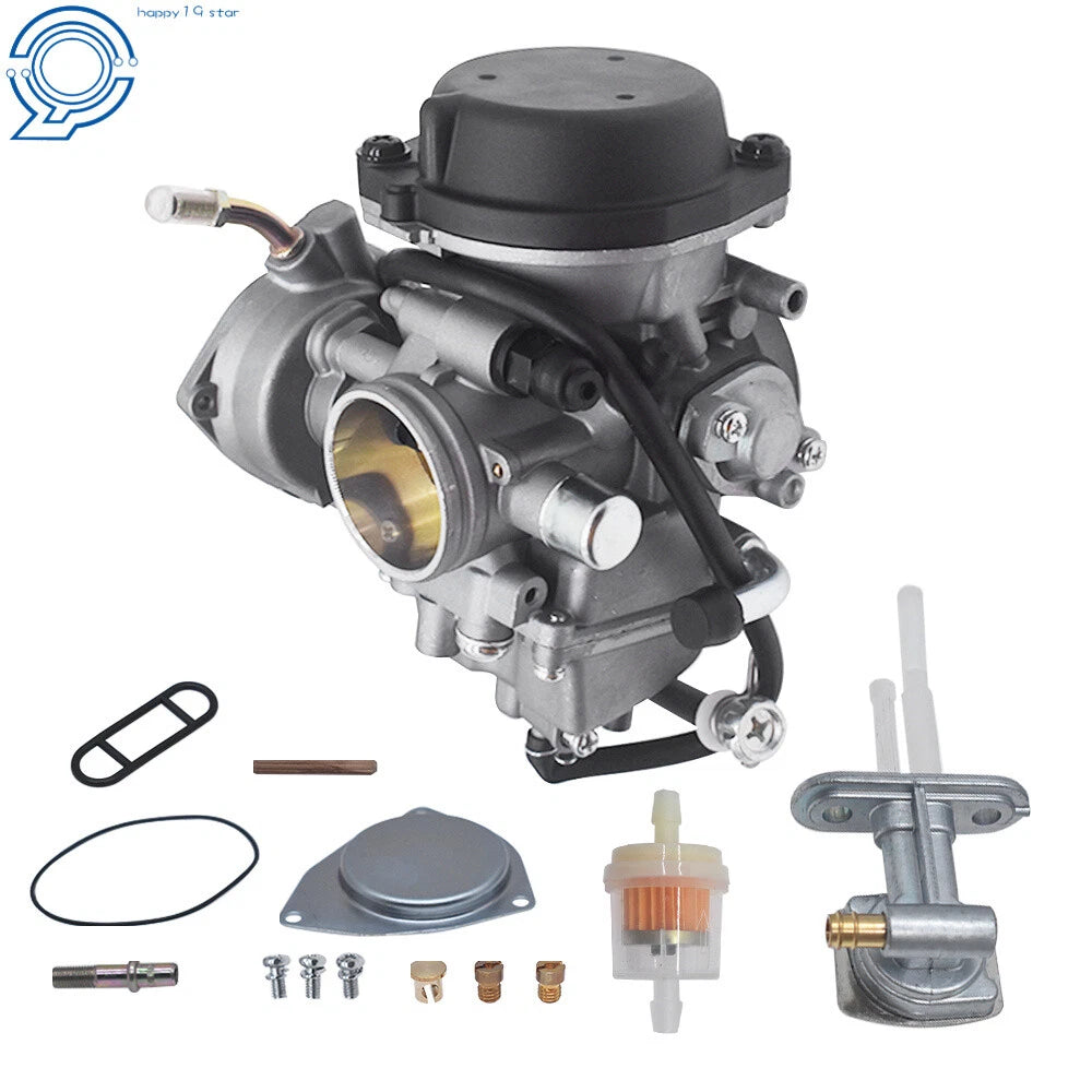 Carburetor with Fuel Valve Petcock for Suzuki LTZ400 (2003–2007)