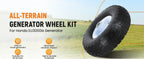 Wheel Kit Steel Axles Hardware for Honda Generator EU3000is (2010–2024)