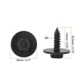 10pcs Black Hex Head Metal Screws with Washer for BMW E46 E60 E90