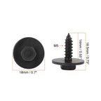 10pcs Black Hex Head Metal Screws with Washer for BMW E46 E60 E90