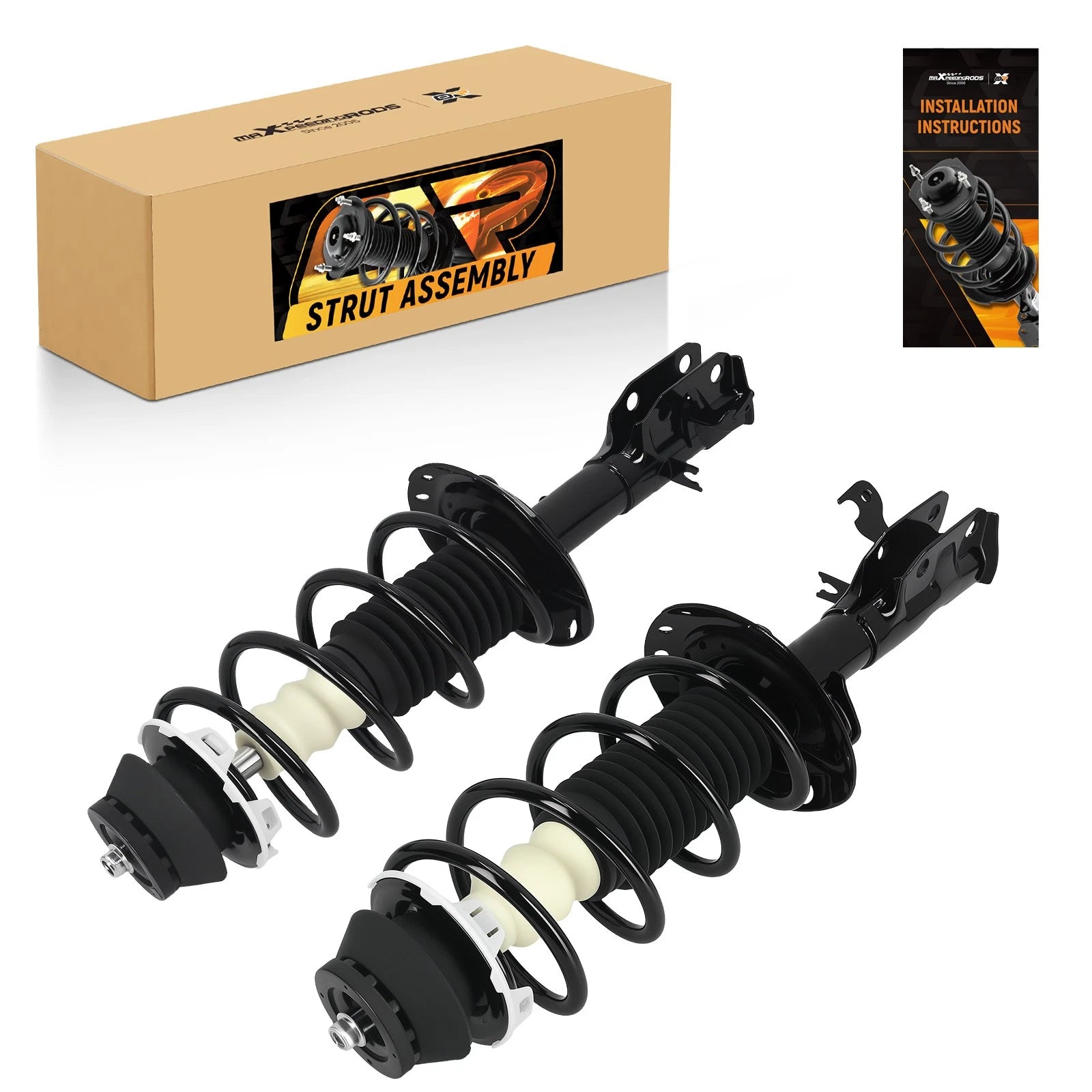 2X Front Complete Strut Assembly Kit for Honda Fit (2009–2014) 1333440L 1333440R