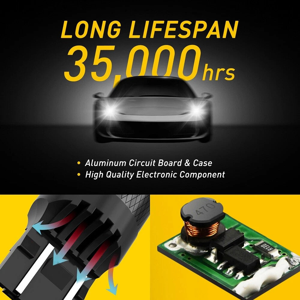 2X 7443 7440 7444 LED Turn Signal Switchback Bulbs for Parking Light