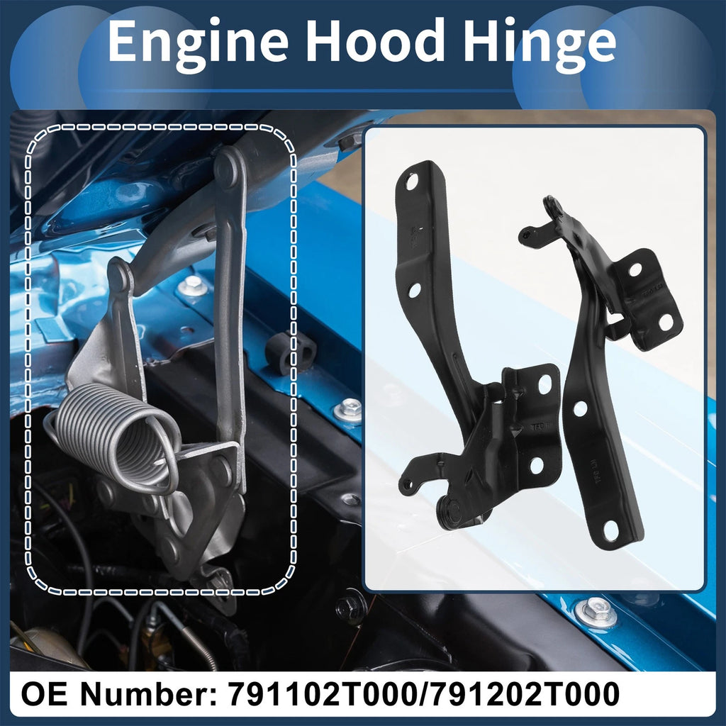 Hood Hinges for Kia Optima (2011–2016) No. 791102T000 - 1 Pair