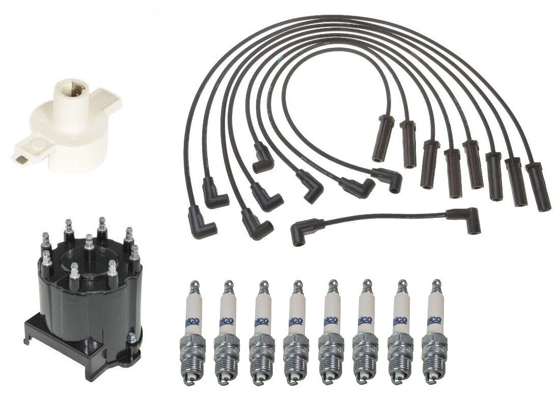 ACDelco Ignition Kit for Chevy G30 7.4 V8 (1971–1995) - Rotor, Cap, Wires, Plugs