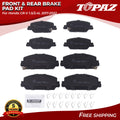 Set of 8 Ceramic Brake Pads for Honda CR-V (2017–2022)