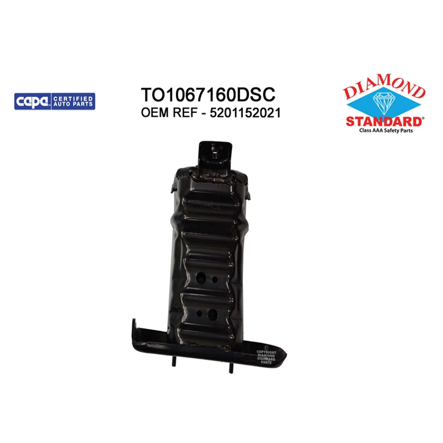 Replacement Steel Front Passenger Side Bumper Impact Bar Bracket for Nissan