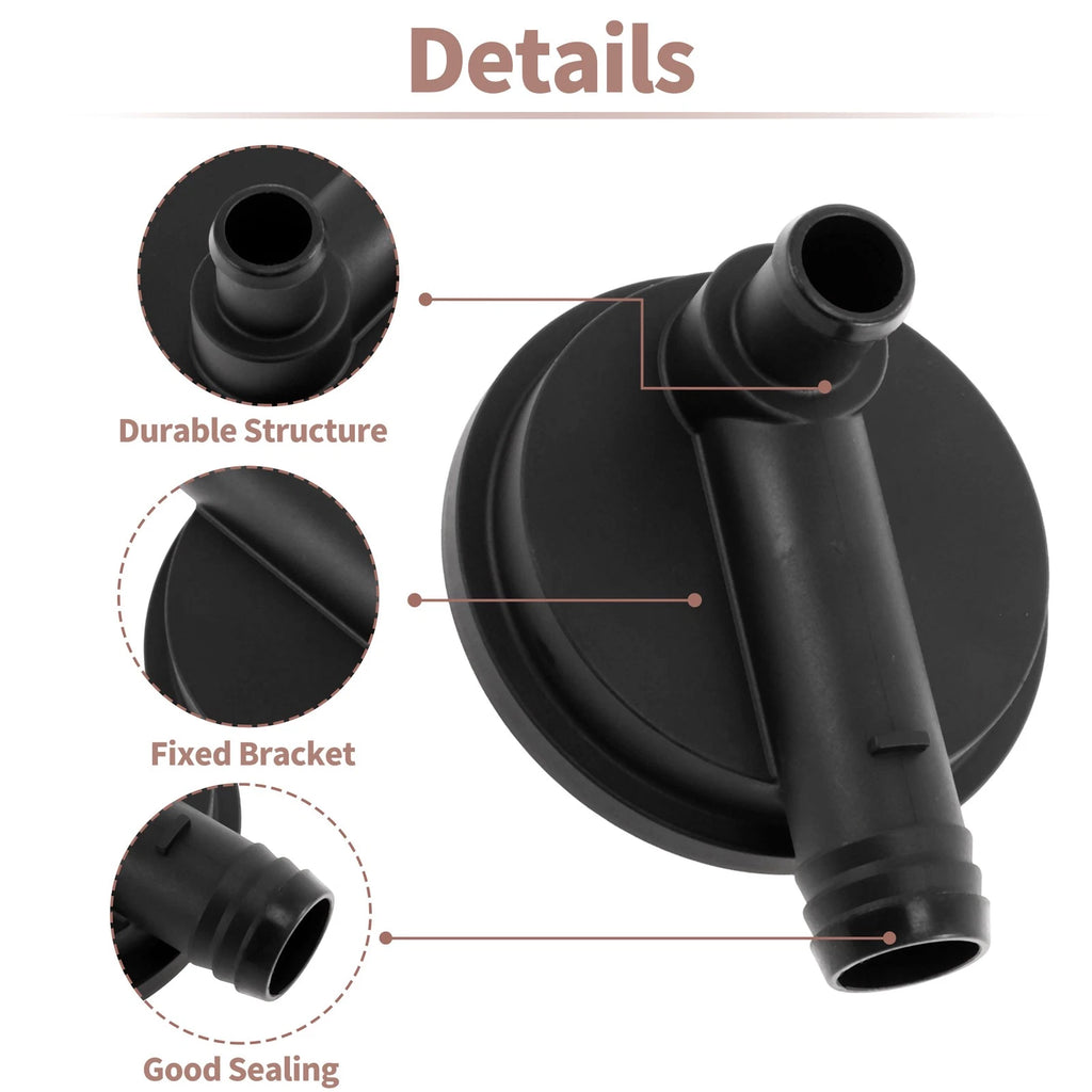 PCV Valve for Volkswagen Golf (1990–1992) 023129101/P755337 Plastic Black