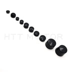 87pc Black Bolt Cap Dress for Harley Softail (2000–2006)