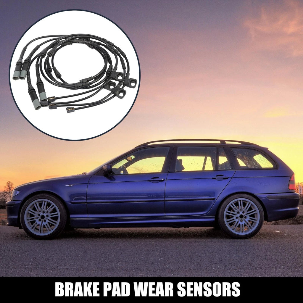 Set of 4 Front Brake Pad Electronic Wear Sensors 34356792567 for BMW X5 (2011–2016)