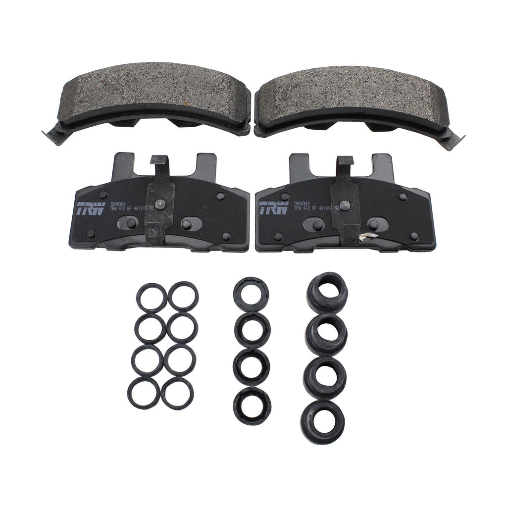 Set of 4 TRW Pro Front Metallic Brake Pads for Cadillac Chevy GMC Dodge