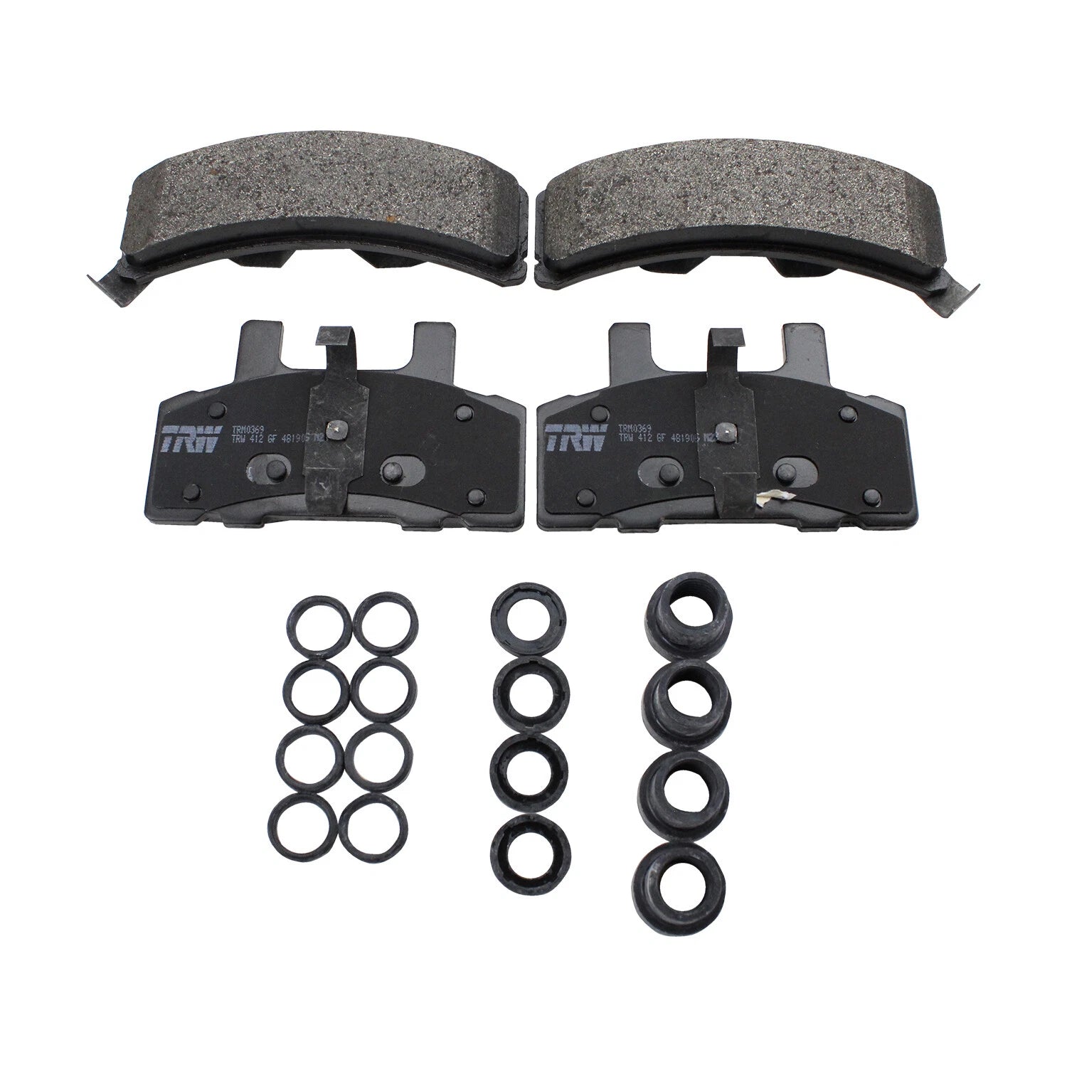 Set of 4 TRW Pro Front Metallic Brake Pads for Cadillac Chevy GMC Dodge