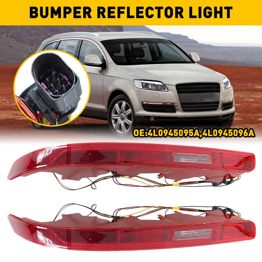 Set of 2 Rear Lower Bumper Tail Lights for Audi Q7 (2006–2015)
