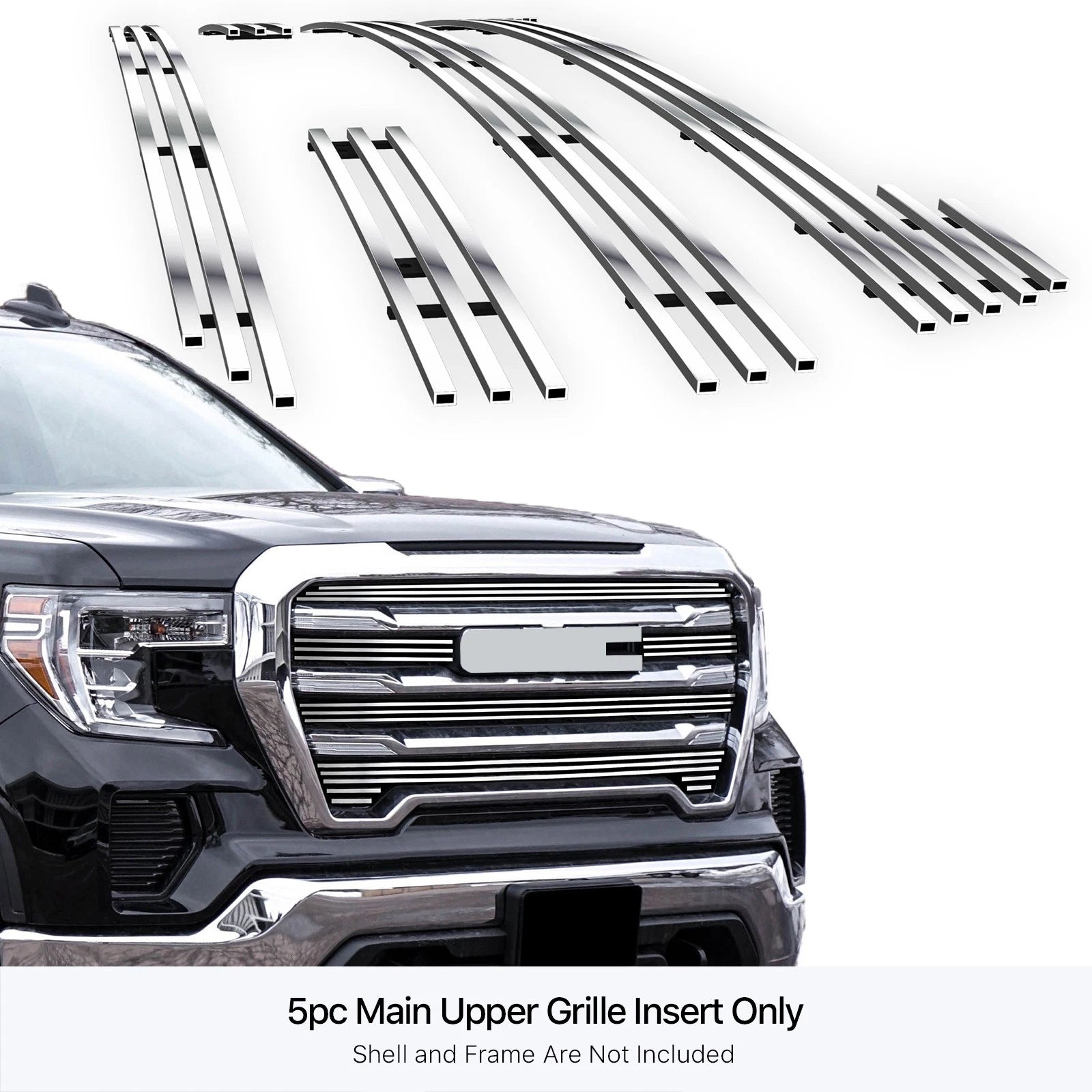 Stainless Chrome Billet Grille for GMC Sierra 1500 SLE/Elevation (2019-2021)