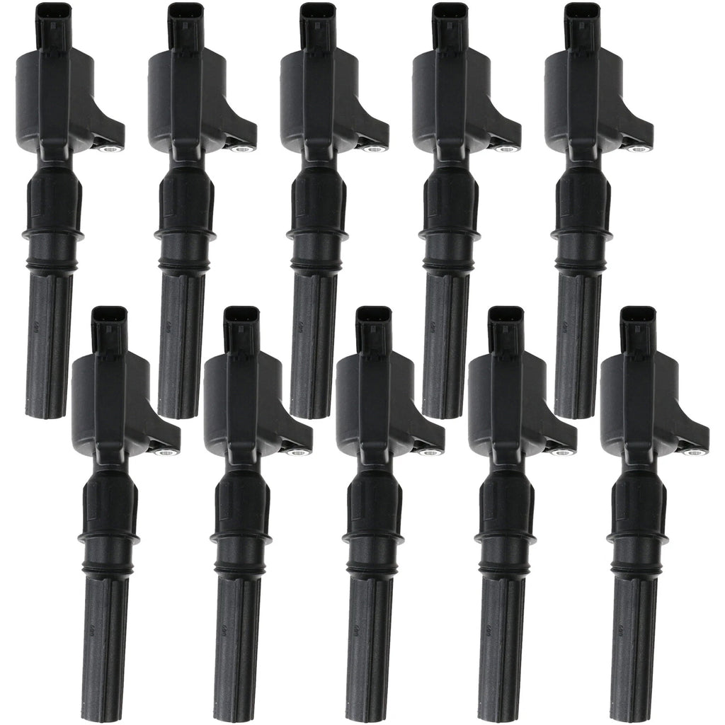 Set of 10 Ignition Coils for Ford F-250 F-350 F-450 Super Duty F53 V10 6.8L
