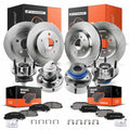 Set of 4 Disc Rotors and Brake Pads for Chevy Impala 