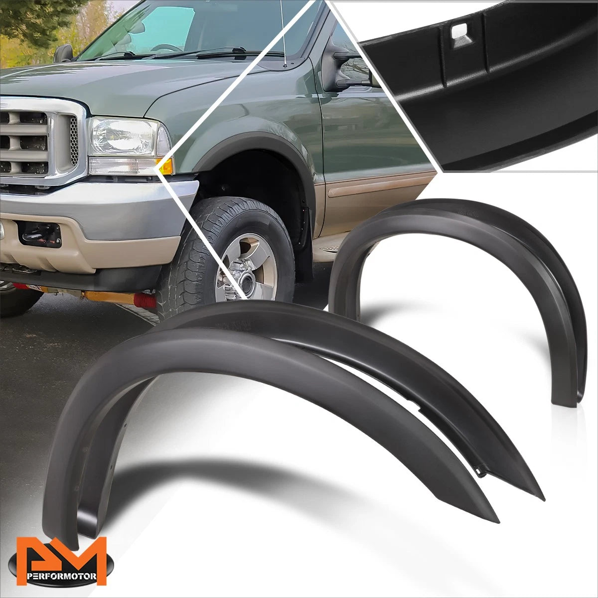 Set of 4 Wheel Fender Flares for Ford F250/F350 Super Duty (1999–2004)