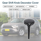 Gear Shift Knob Decorator Cover for Toyota RAV4 Corolla Vios (2014–2018) Black