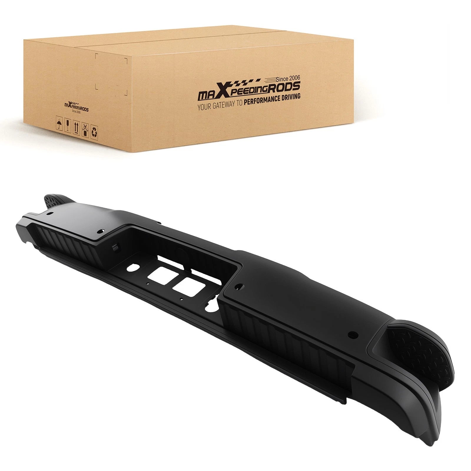 Rear Bumper Assembly for Silverado 2500HD 3500HD (2015–2019) Black
