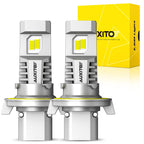 AUXITO H13 9008 LED Headlight Bulbs (6500K White) for Hi-Lo Beam (2010–2023)