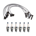 Denso 7mm Wire Set & 6 Iridium Spark Plugs Kit for Ford Mustang V6