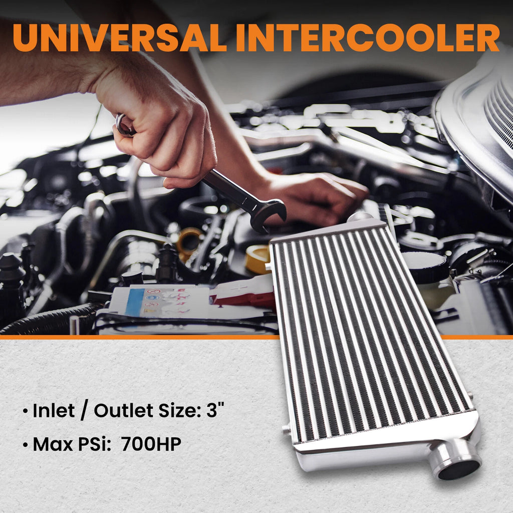 Front Mount Intercooler 600x300x76mm - Tube & Fin 3" In/Outlet Universal
