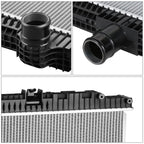 OE Style Aluminum 2-Row Cooling Radiator for Peterbilt 365/Kenworth T800 (2008–2015)