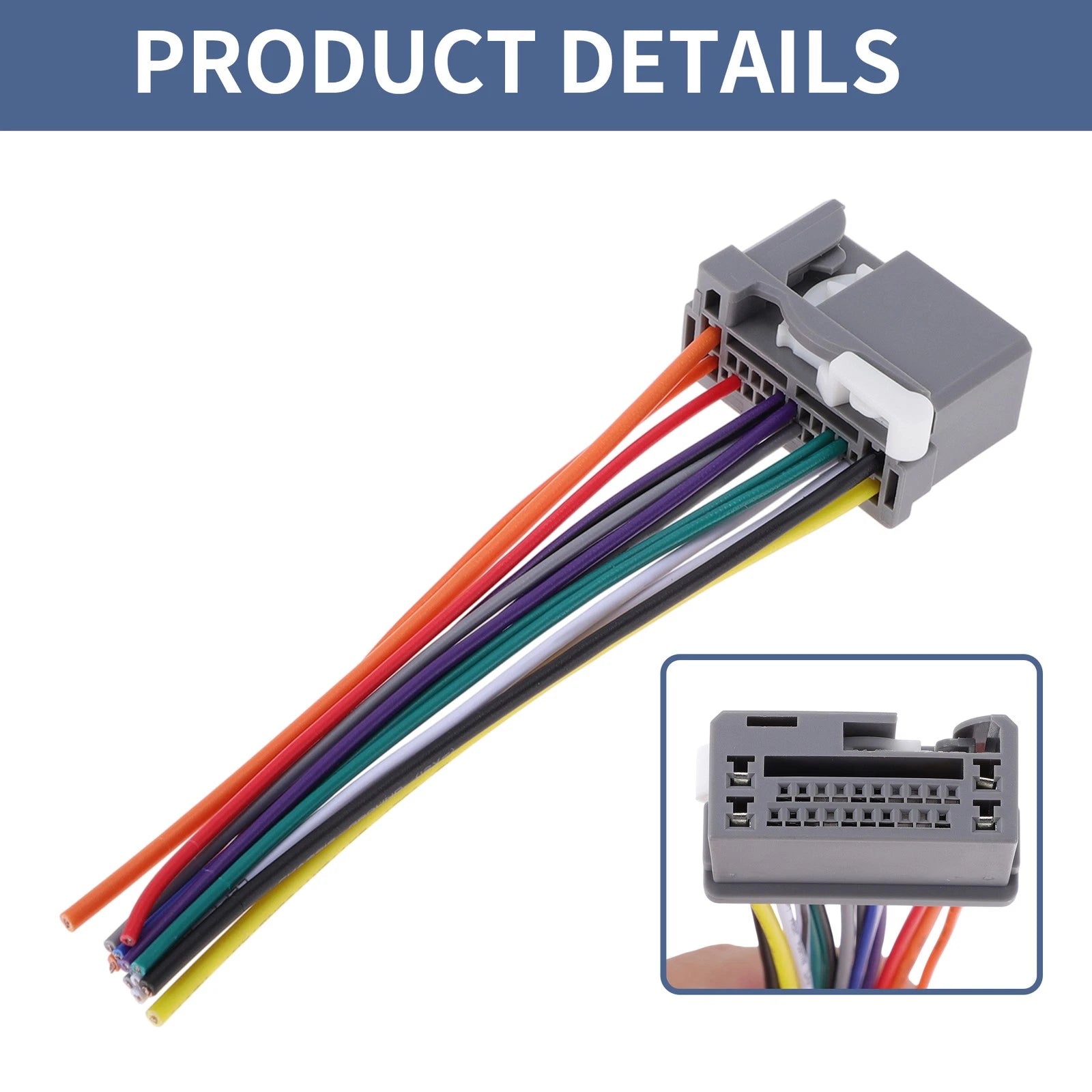 Car Stereo CD Player Wiring Harness Set of 1 for Honda Accord (2008–2017) 71-1729