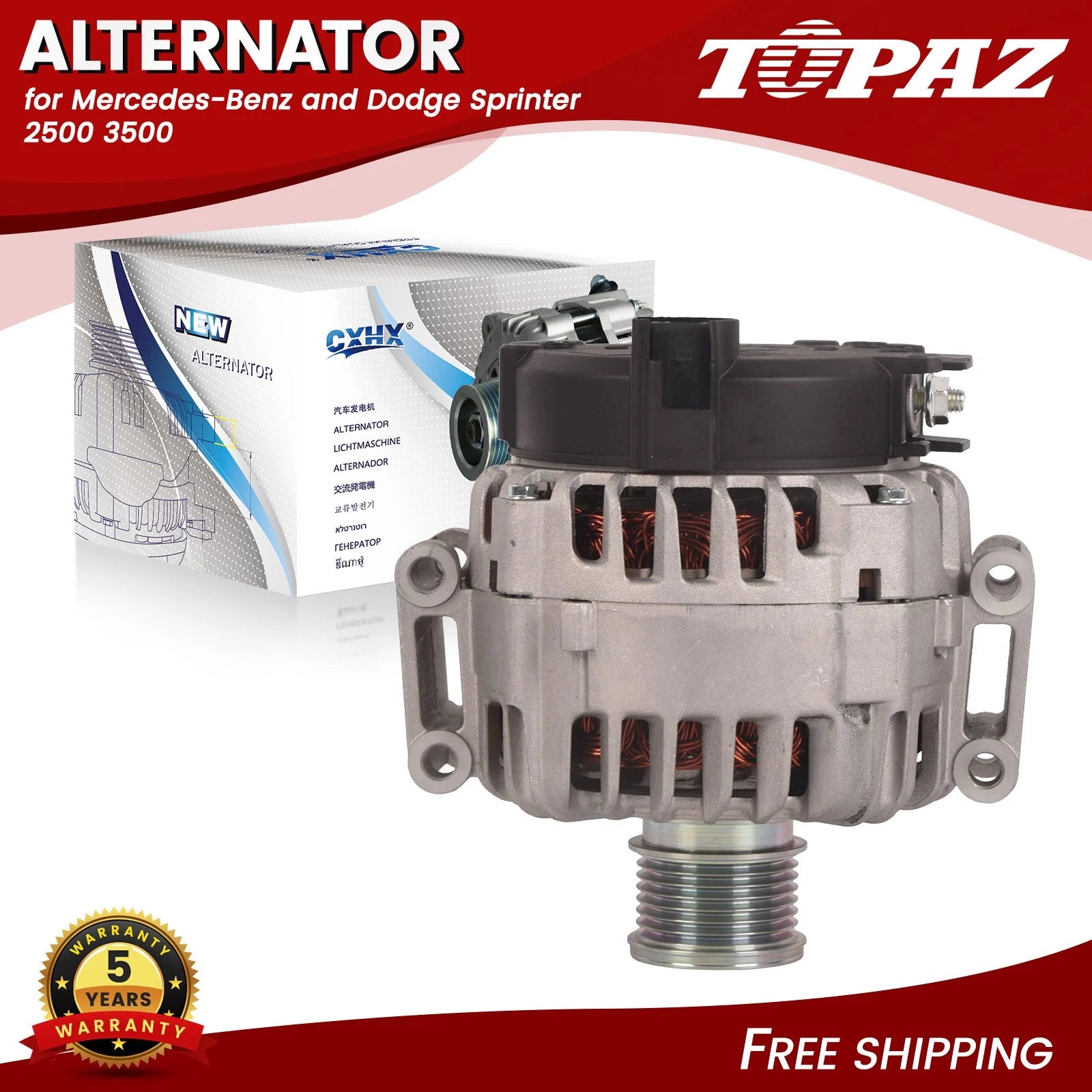 220A Alternator for Freightliner Sprinter 2500 3500 (2010–2018)