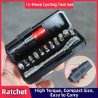 13-in-1 Bike Repair Screwdriver Kit with Ratcheting Mechanism